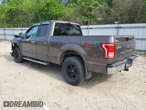 2016 Ford F-150 XLT with VIN 1FTFX1EG2GFB17717, listed as a Copart auction lot 55575825 with 122,867 mi miles and Salvage title. Bid and sale history available at DreamBid. Image 2.
