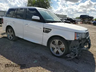 2012 Land Rover Range Rover Sport SC Autobiography with VIN SALSP2E49CA731321, listed as a Copart auction lot 72613924 with 167,083 mi miles and Salvage title. Bid and sale history available at DreamBid. Image 4.