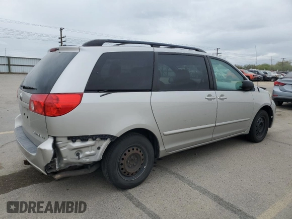 2008 Toyota Sienna CE z VIN 5TDZK23C08S204745, wystawiony jako Copart lot #55127115 z przebiegiem 241 118 mil mil oraz Szkoda całkowita • Salvage title. Historia ofert i sprzedaży dostępna na DreamBid. Obrazek 3.
