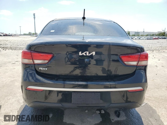 2023 Kia Rio LX with VIN 3KPA24AD3PE577081, listed as a Copart auction lot 54427095 with 18,292 mi miles and Non Repairable. Bid and sale history available at DreamBid. Image 6.