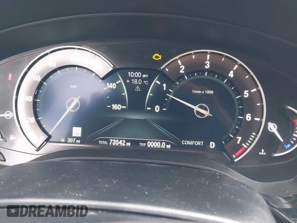 2018 BMW 5 Series 540i xDrive with VIN WBAJE7C58JWD49881, listed as a IAAI auction lot 42091065 with 73,542 mi miles and . Bid and sale history available at DreamBid. Image 7.