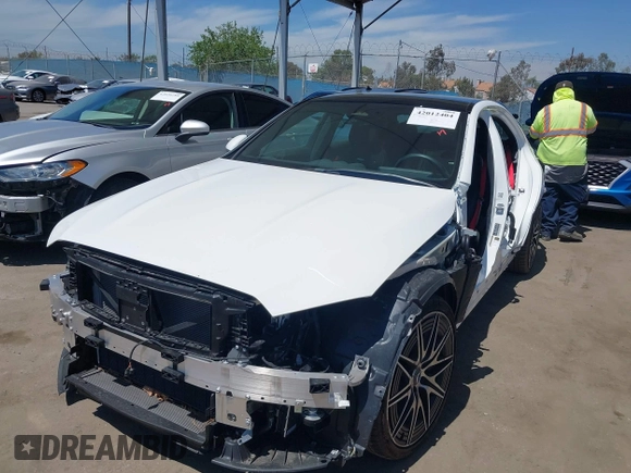 2024 Mercedes-Benz C 43 AMG with VIN W1KAF8HB8RR201456, listed as a IAAI auction lot 42012404 with 7,471 mi miles and . Bid and sale history available at DreamBid. Image 2.