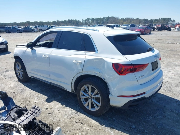 2023 Audi Q3 S line Premium with VIN WA1DECF30P1081652, listed as a IAAI auction lot 41775676 with 46,066 mi miles and . Bid and sale history available at DreamBid. Image 3.