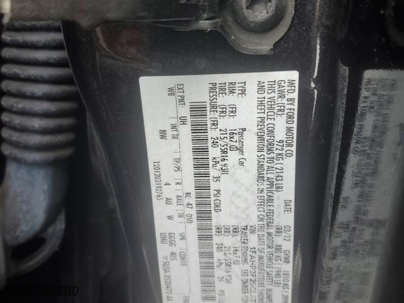 2012 Ford Focus SE with VIN 1FAHP3F20CL378319, listed as a Copart auction lot 45014665 with 160,008 mi miles and Clean Title. Bid and sale history available at carsss.com. Image 15.