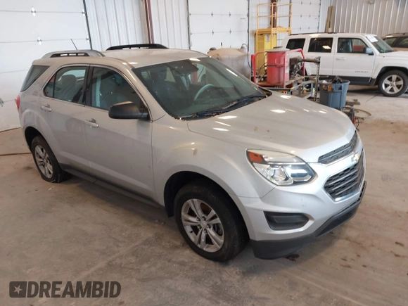 2017 Chevrolet Equinox LS z VIN 2GNALBEK5H1596523, wystawiony jako IAAI lot #42302402 z przebiegiem 121 261 mil mil oraz . Historia ofert i sprzedaży dostępna na DreamBid. Obrazek 1.