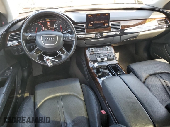 2015 Audi A8 L 4.0T with VIN WAU32AFD3FN002339, listed as a Copart auction lot 43997275 with 165,249 mi miles and Clean Title. Bid and sale history available at carsss.com. Image 8.