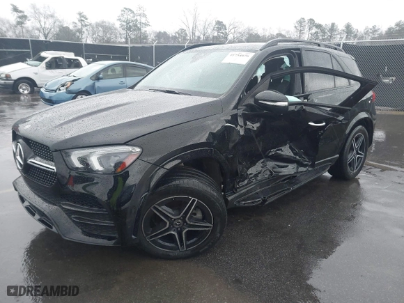 2022 Mercedes-Benz GLE with VIN 4JGFB4KB8NA807826, listed as a IAAI auction lot 41754876 with 44,427 mi miles. Bid and sale history available at carsss.com. Image 17.