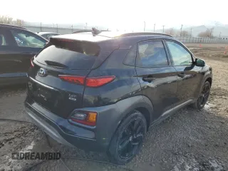2019 Hyundai Kona Ultimate with VIN KM8K5CA52KU246755, listed as a Copart auction lot 87743275 with 107,377 mi miles and Clean Title. Bid and sale history available at carsss.com. Image 3.
