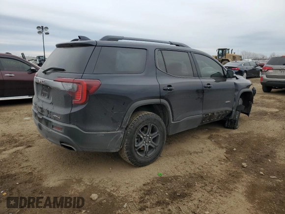 2021 GMC Acadia AT4 with VIN 1GKKNLLS8MZ138903, listed as a Copart auction lot 44046555 with 60,141 mi miles and Salvage Title. Bid and sale history available at carsss.com. Image 3.