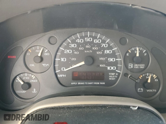 2002 Chevrolet Astro with VIN 1GNDM19X02B127681, listed as a Copart auction lot 80593644 with 182,431 mi miles and Clean Title. Bid and sale history available at carsss.com. Image 9.
