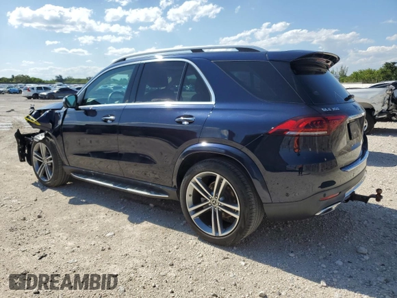 2020 Mercedes-Benz GLE 350 with VIN 4JGFB4JB9LA201644, listed as a Copart auction lot 56509585 with 27,204 mi miles and Salvage title. Bid and sale history available at DreamBid. Image 2.