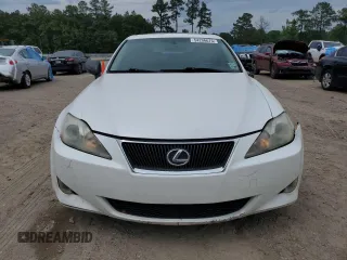 2008 Lexus IS with VIN JTHBK262582082071, listed as a Copart auction lot 54206675 with 221,953 mi miles and Salvage Title. Bid and sale history available at carsss.com. Image 5.