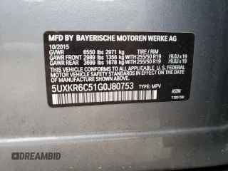 2016 BMW X5 xDrive50i z VIN 5UXKR6C51G0J80753, wystawiony jako Copart lot #55925875 z przebiegiem 133 309 mil mil oraz Szkoda całkowita • Salvage title. Historia ofert i sprzedaży dostępna na DreamBid. Obrazek 13.