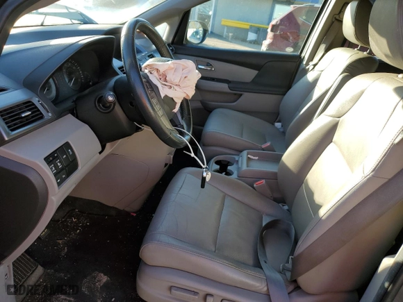 2014 Honda Odyssey Touring with VIN 5FNRL5H9XEB093536, listed as a Copart auction lot 80801554 with 154,908 mi miles and Salvage Title. Bid and sale history available at carsss.com. Image 7.