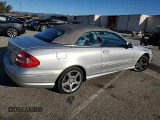 2005 Mercedes-Benz CLK 500 with VIN WDBTK75G55T041461, listed as a Copart auction lot 49849125 with 115,280 mi miles and Salvage title. Bid and sale history available at DreamBid. Image 3.