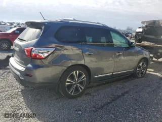 2017 Nissan Pathfinder S with VIN 5N1DR2MN2HC902549, listed as a Copart auction lot 45566675 with 124,564 mi miles and Salvage Title. Bid and sale history available at carsss.com. Image 3.