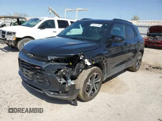 2023 Chevrolet TrailBlazer RS with VIN KL79MUSL9PB206777, listed as a Copart auction lot 51311775 with 21,852 mi miles and Salvage Title. Bid and sale history available at carsss.com. Image 1.