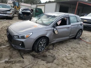 2020 Hyundai Elantra GT with VIN KMHH35LEXLU133744, listed as a Copart auction lot 41442055 with 47,045 mi miles and Salvage Title. Bid and sale history available at carsss.com. Image 1.