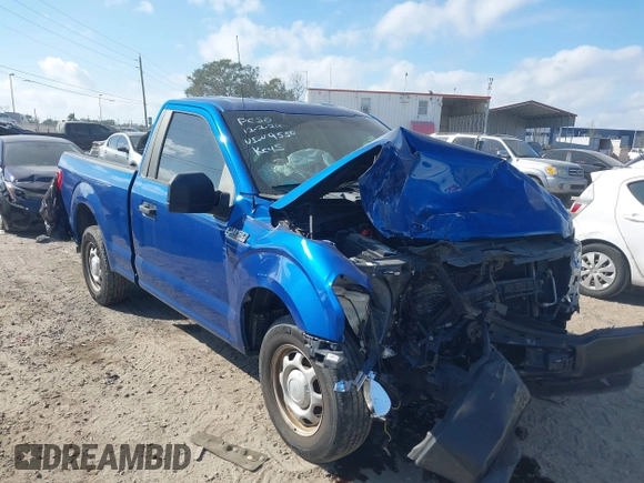 2018 Ford F-150 XL with VIN 1FTMF1CB7JFD79550, listed as a IAAI auction lot 41156870 with 72,629 mi miles and . Bid and sale history available at DreamBid. Image 1.