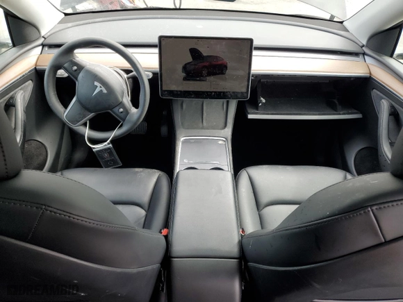 2023 Tesla Model Y Long Range with VIN 7SAYGDEE3PF646125, listed as a Copart auction lot 53510775 with 45,019 mi miles and Salvage Title. Bid and sale history available at carsss.com. Image 8.