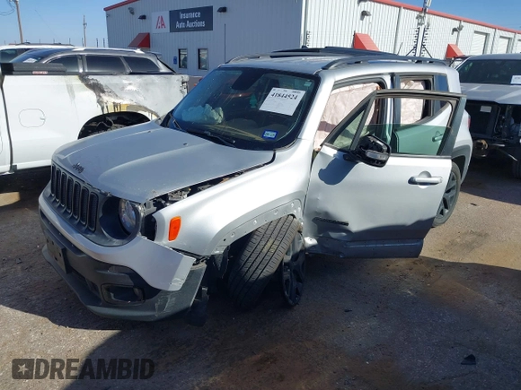 2017 Jeep Renegade Latitude with VIN ZACCJABB0HPG46904, listed as a IAAI auction lot 41844524 with Not Provided miles. Bid and sale history available at carsss.com. Image 16.