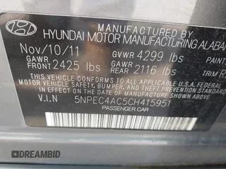 2012 Hyundai Sonata SE z VIN 5NPEC4AC5CH415951, wystawiony jako IAAI lot #42416363 z przebiegiem 205 744 mil mil oraz . Historia ofert i sprzedaży dostępna na DreamBid. Obrazek 9.
