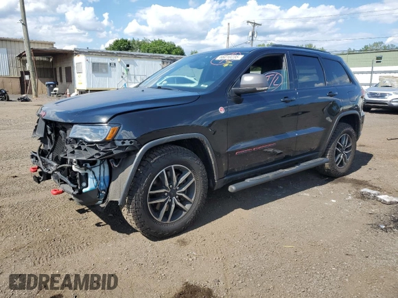2019 Jeep Grand Cherokee Trailhawk with VIN 1C4RJFLT8KC726784, listed as a Copart auction lot 66010235 with 136,683 mi miles and Salvage title. Bid and sale history available at DreamBid. Image 1.