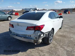 2015 Acura TLX V6 Tech with VIN 19UUB2F51FA000846, listed as a IAAI auction lot 41713165 with 1 mi miles. Bid and sale history available at carsss.com. Image 4.