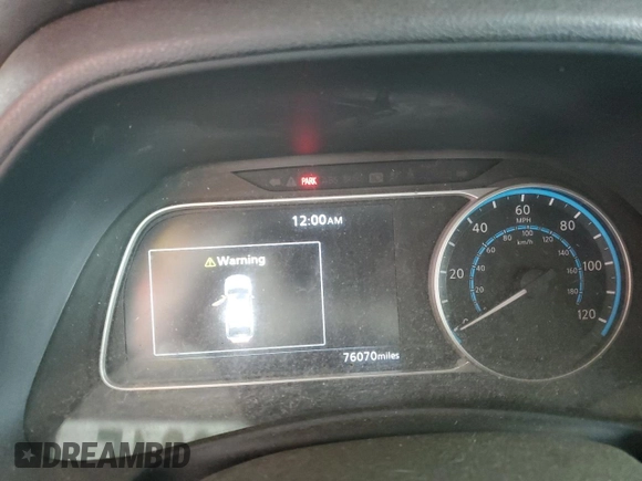2018 Nissan LEAF SL with VIN 1N4AZ1CPXJC309389, listed as a Copart auction lot 43636015 with 76,070 mi miles and Clean Title. Bid and sale history available at DreamBid. Image 9.