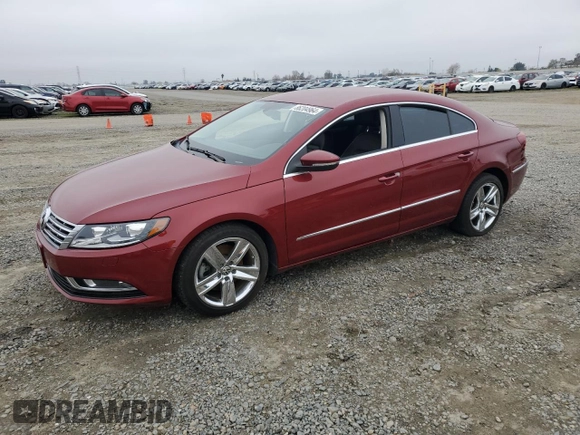 2014 Volkswagen CC R-Line with VIN WVWBP7AN5EE526531, listed as a Copart auction lot 86204964 with 96,521 mi miles and Salvage Title. Bid and sale history available at carsss.com. Image 1.