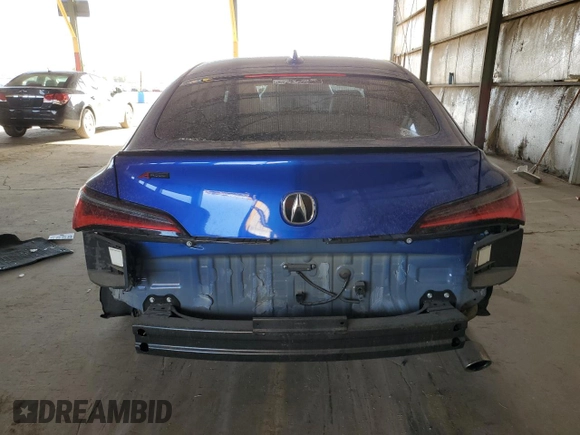 2023 Acura Integra Technology with VIN 19UDE4G77PA017560, listed as a Copart auction lot 46472525 with 23,129 mi miles and Salvage Title. Bid and sale history available at carsss.com. Image 6.