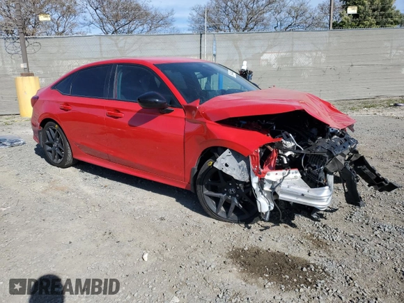 2022 Honda Civic Sport with VIN 2HGFE2F58NH564722, listed as a Copart auction lot 50445445 with Not Provided miles and Salvage Title. Bid and sale history available at carsss.com. Image 4.