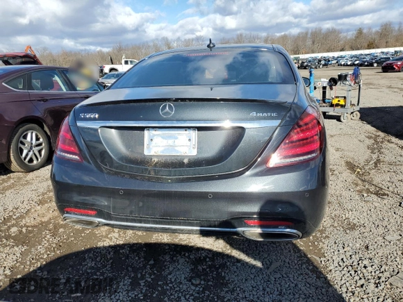 2018 Mercedes-Benz S 560 with VIN WDDUG8GB6JA398769, listed as a Copart auction lot 43329725 with 76,735 mi miles and Salvage Title. Bid and sale history available at carsss.com. Image 6.