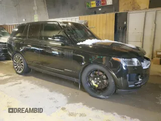 2018 Land Rover Range Rover with VIN SALGS2RE3JA392382, listed as a Copart auction lot 44739455 with 61,083 mi miles and Salvage title. Bid and sale history available at DreamBid. Image 4.