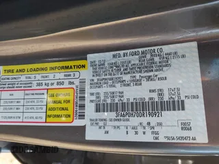 2013 Ford Fusion SE with VIN 3FA6P0H70DR190921, listed as a IAAI auction lot 42258039 with Not provided miles and . Bid and sale history available at DreamBid. Image 9.