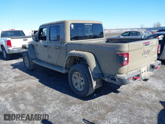 2020 Jeep Gladiator Rubicon with VIN 1C6JJTBGXLL179381, listed as a IAAI auction lot 41351246 with Not Provided miles and . Bid and sale history available at DreamBid. Image 3.