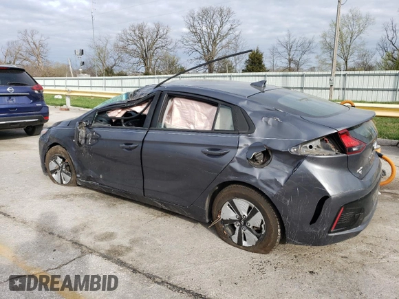 2018 Hyundai Ioniq Blue with VIN KMHC65LC3JU075425, listed as a Copart auction lot 50436785 with 176,136 mi miles and Salvage Title. Bid and sale history available at DreamBid. Image 2.