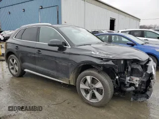 2024 Audi Q5 Premium with VIN WA1ABAFY0R2100659, listed as a Copart auction lot 45125755 with 6,175 mi miles and Salvage Title. Bid and sale history available at carsss.com. Image 4.