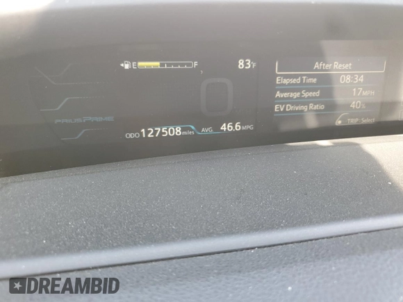 2017 Toyota Prius Plus with VIN JTDKARFP8H3039198, listed as a Copart auction lot 50724955 with 127,508 mi miles and Salvage title. Bid and sale history available at DreamBid. Image 9.