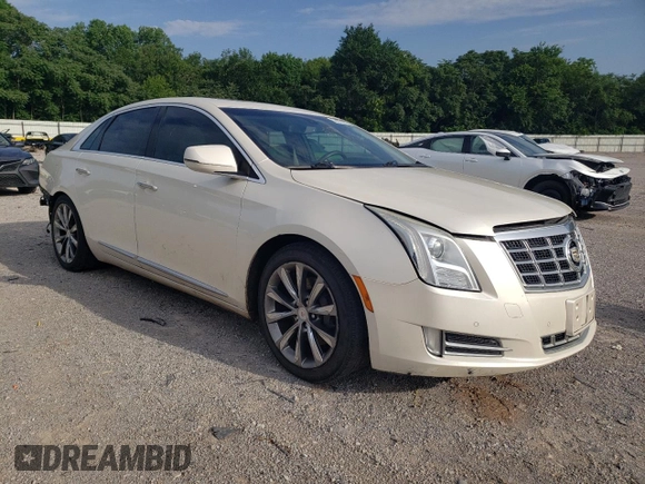2013 Cadillac XTS Luxury with VIN 2G61P5S37D9186395, listed as a Copart auction lot 56859015 with 132,458 mi miles and Salvage title. Bid and sale history available at DreamBid. Image 4.
