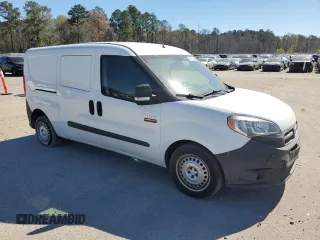 2015 Ram ProMaster City Cargo Tradesman with VIN ZFBERFAT6F6A27495, listed as a Copart auction lot 49292735 with 113,953 mi miles and Salvage Title. Bid and sale history available at DreamBid. Image 4.