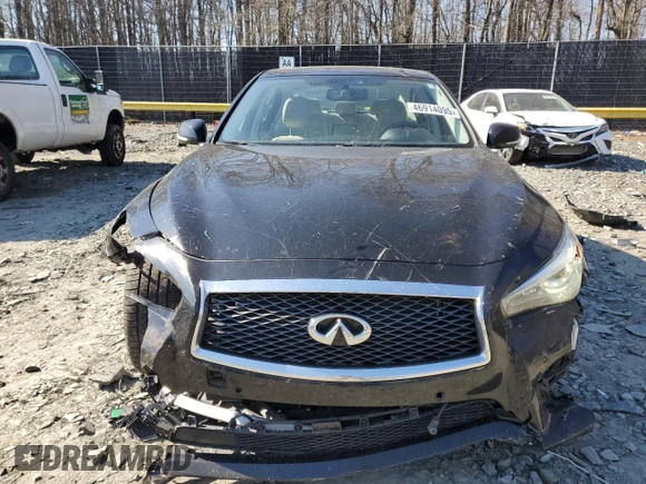 2014 Infiniti Q50 Premium with VIN JN1BV7AR2EM689221, listed as a Copart auction lot 46914095 with 113,015 mi miles and Salvage Title. Bid and sale history available at carsss.com. Image 5.