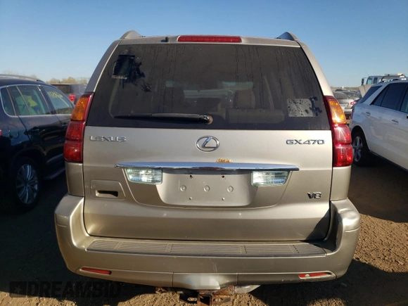 2005 Lexus GX 470 with VIN JTJBT20X450091562, listed as a Copart auction lot 77150944 with 192,023 mi miles and Clean Title. Bid and sale history available at DreamBid. Image 6.