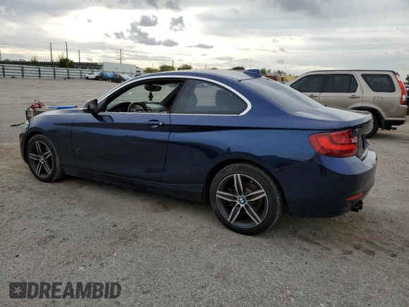 2017 BMW 2 Series 230i with VIN WBA2F9C38HV983992, listed as a Copart auction lot 81633793 with 34,263 mi miles. Bid and sale history available at carsss.com. Image 2.