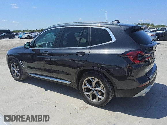 2024 BMW X3 sDrive30i with VIN 5UX43DP05R9X15031, listed as a Copart auction lot 56055855 with 17,094 mi miles and Clean Title. Bid and sale history available at DreamBid. Image 2.