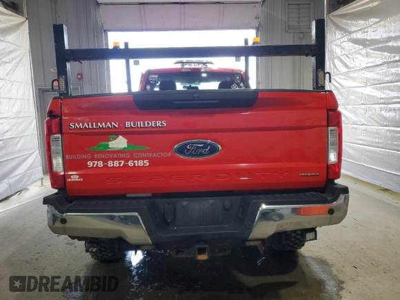 2017 Ford F-250 XLT with VIN 1FTBF2B60HEE40416, listed as a Copart auction lot 50494345 with Not provided miles and Salvage title. Bid and sale history available at DreamBid. Image 6.