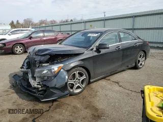 2019 Mercedes-Benz CLA with VIN WDDSJ4GB8KN727600, listed as a Copart auction lot 47620475 with 0 mi miles and Salvage Title. Bid and sale history available at carsss.com. Image 1.