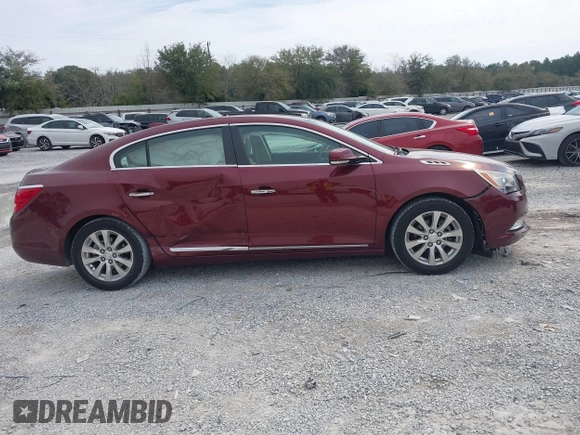 2015 Buick LaCrosse Leather with VIN 1G4GB5GR1FF296173, listed as a IAAI auction lot 41611401 with 56,673 mi miles and . Bid and sale history available at DreamBid. Image 13.