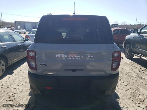 2022 Ford Bronco Sport Badlands with VIN 3FMCR9D94NRD43350, listed as a Copart auction lot 48286575 with NaN miles and Salvage Title. Bid and sale history available at carsss.com. Image 6.