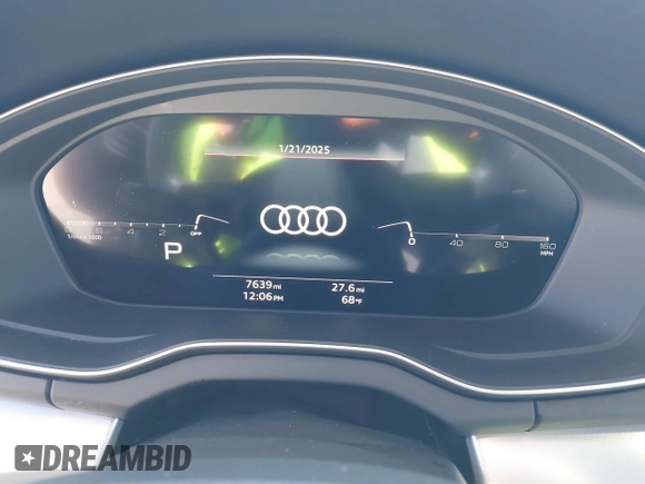 2023 Audi Q5 Sportback S line Premium Plus with VIN WA15AAFY8P2176437, listed as a IAAI auction lot 41352886 with 7,639 mi miles and . Bid and sale history available at DreamBid. Image 7.